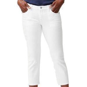 Tommy Bahama Women's Ana  Twill Cropped White Jeans